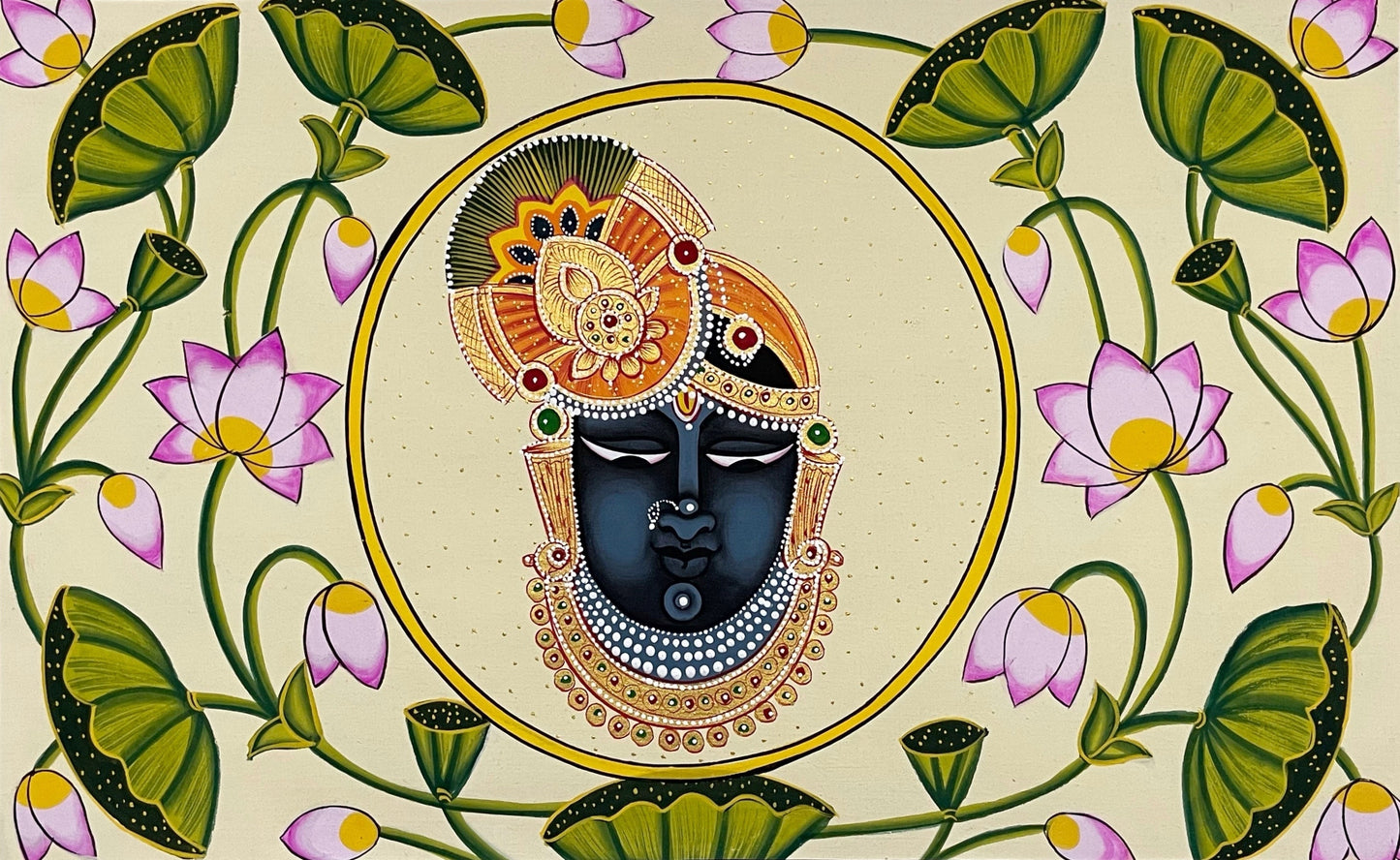 Shree Nath JI Landscape Artwork Original Hand Made Painting