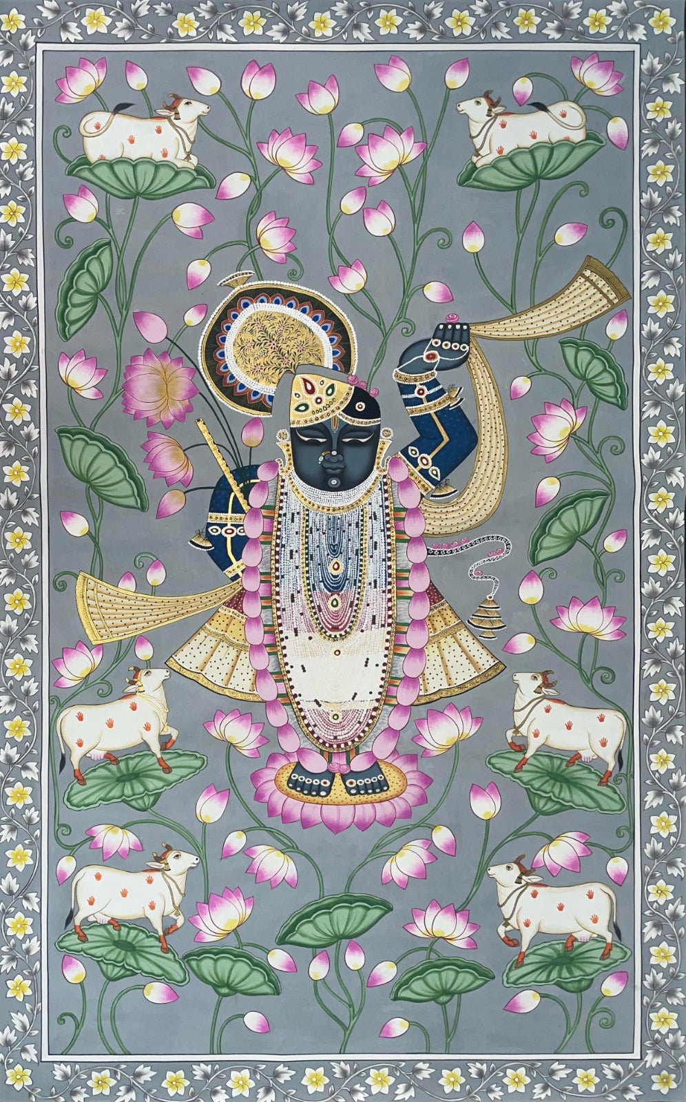 Shrinathji Pichwai Painting Hand-Made Art : Home Decor
