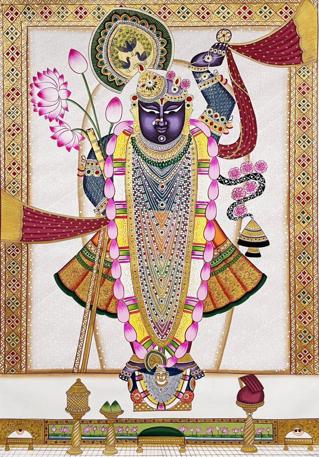 Shree Nath JI Pichwai HandMade Painting Home Decor